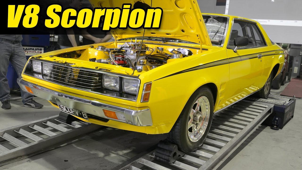 V8 Mitsubishi Scorpion dyno