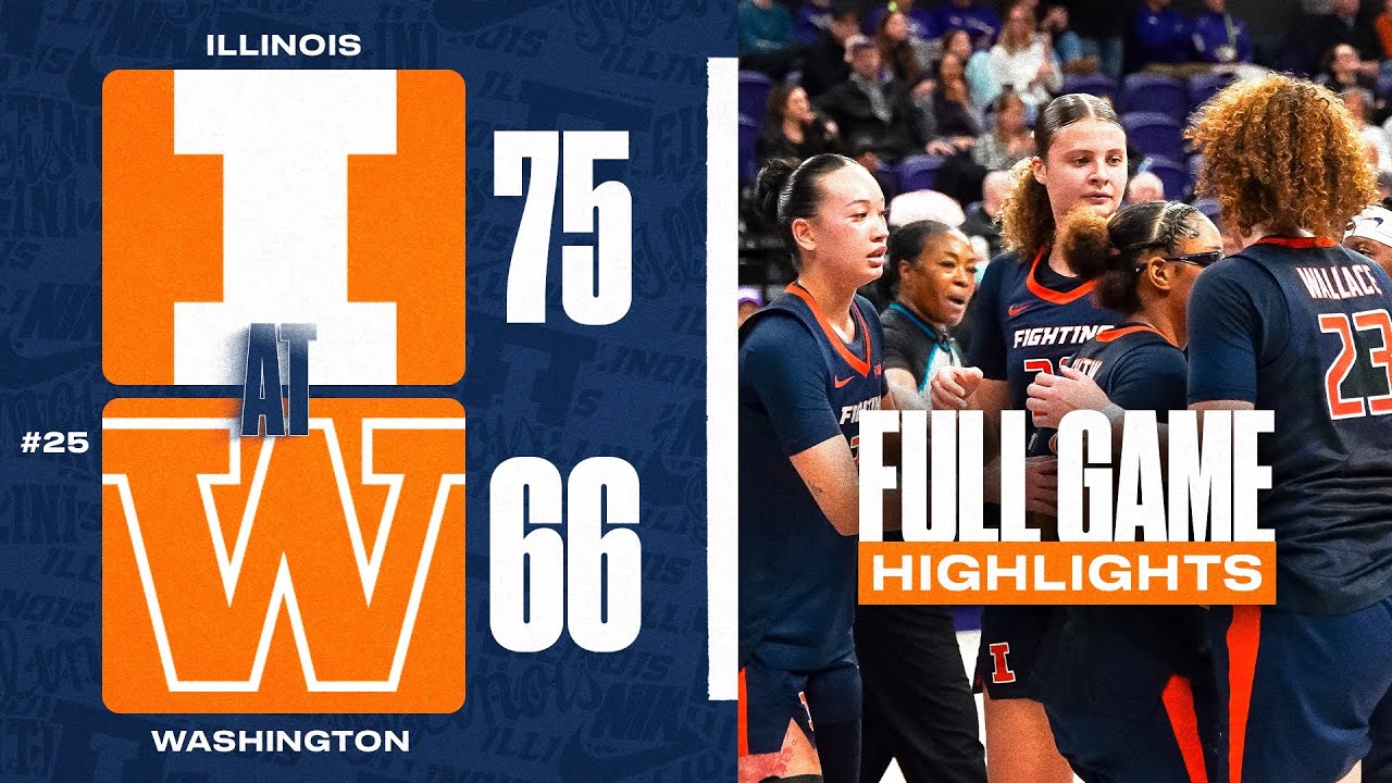 Illinois Women's Basketball | Highlights at #25/24 Washington (2/1/26)