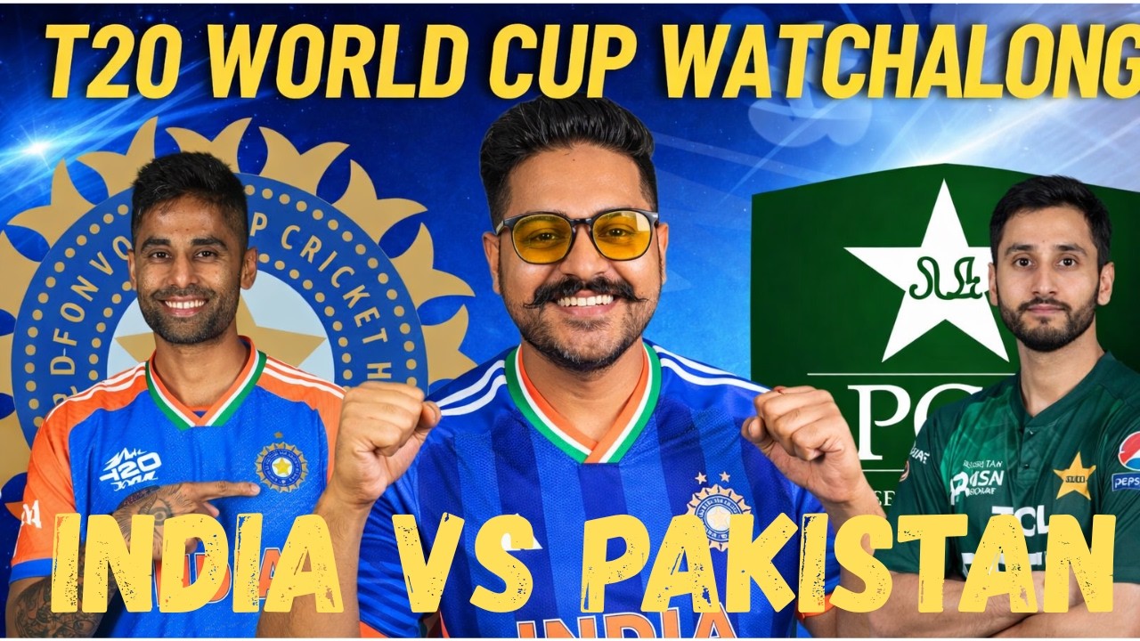 LIVE India vs Pakistan T20 World Cup Watchalong  IND vs PAK Full Match Reactions