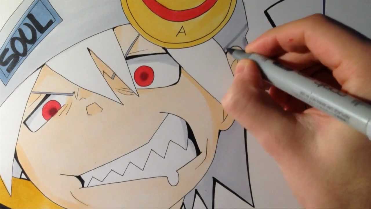 Soul Eater Evans - Copic Speed Drawing