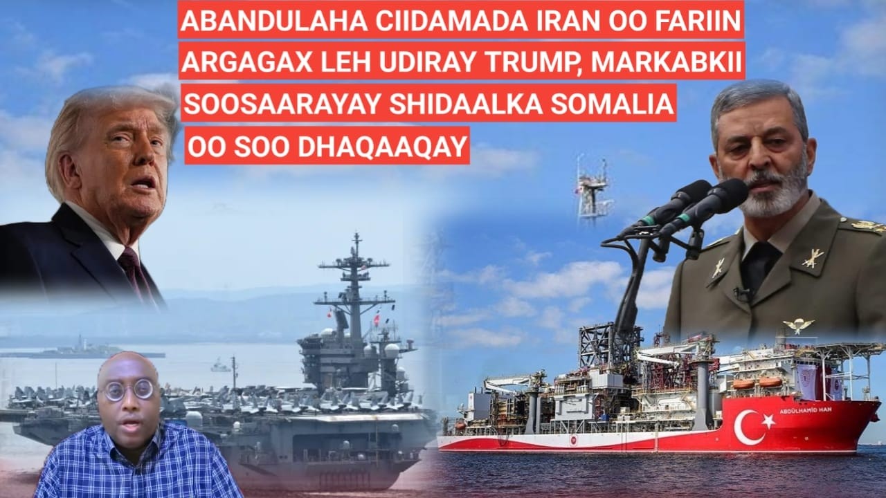 BARN.2AAD: ABANDULAHA CIDAMADA IRAN OOFARIIN ARGAGAX LEH UDIRAY TRUMP IYO MARKABKII SHIDALKA SOMALIA