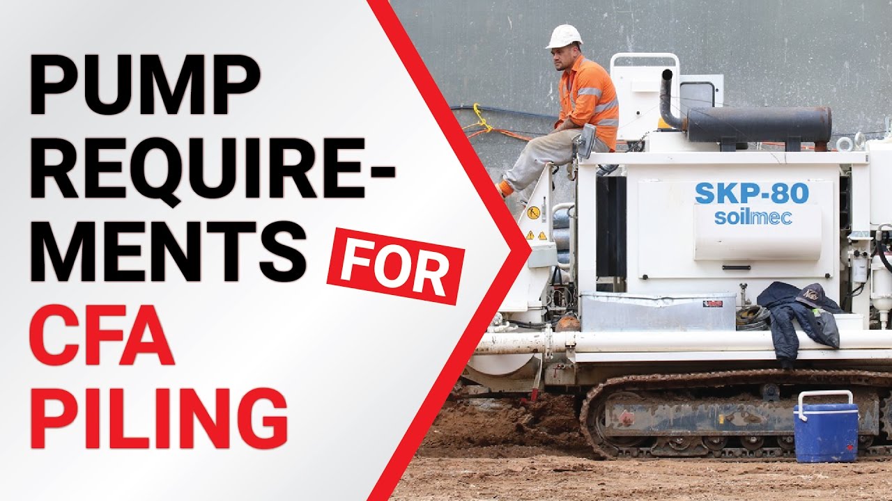 CFA Piling 6/9 - CFA Concrete Pumps Continous Flight Auger Piling