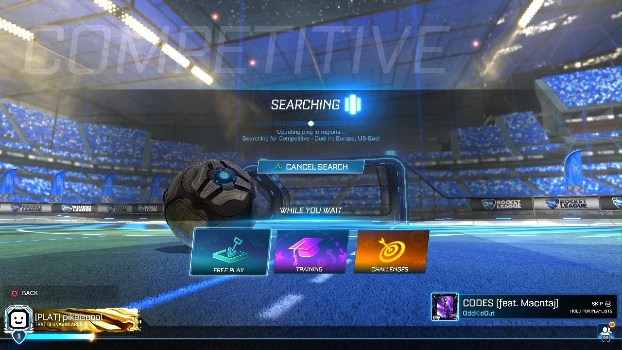 Rocket League road to plat in 1s