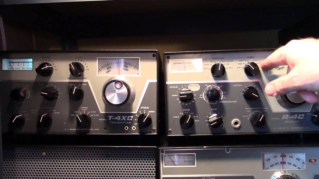 Drake C-Line HF Amateur Receiver and Transmitter (1973)