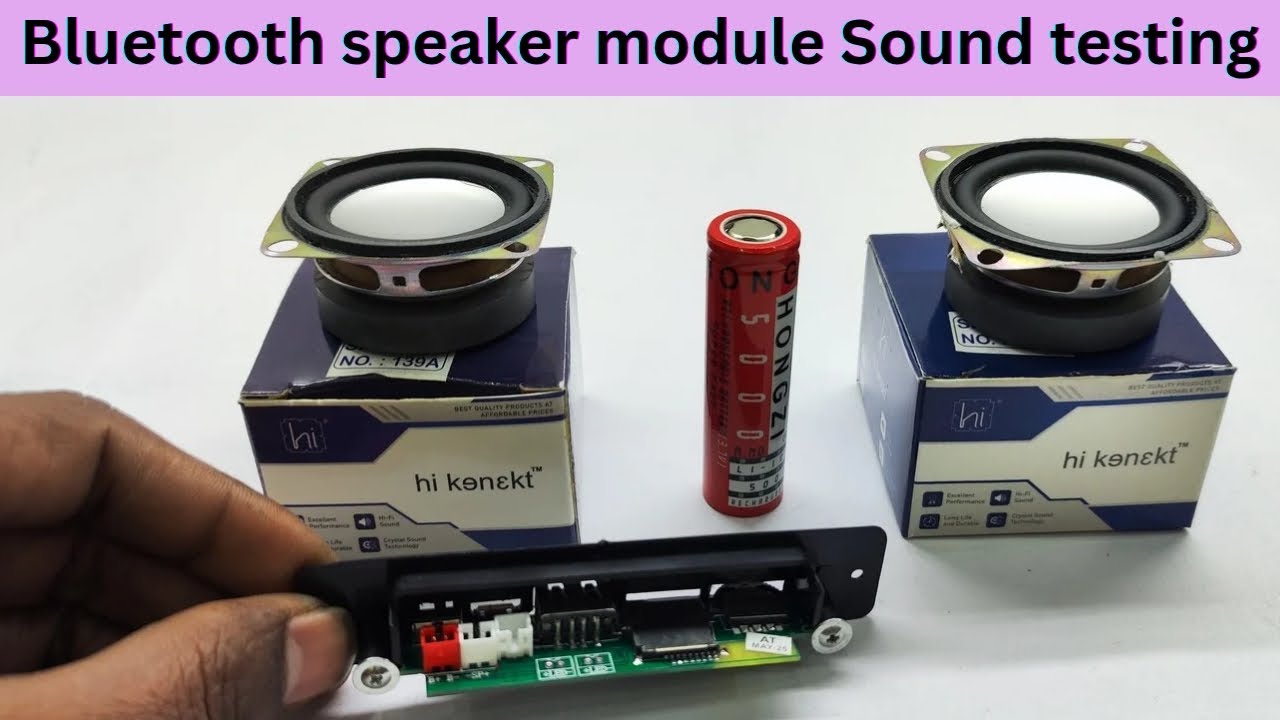 Bluetooth Speaker 🔊 Module Sound Check Testing ! Speaker unboxing Sound testing !