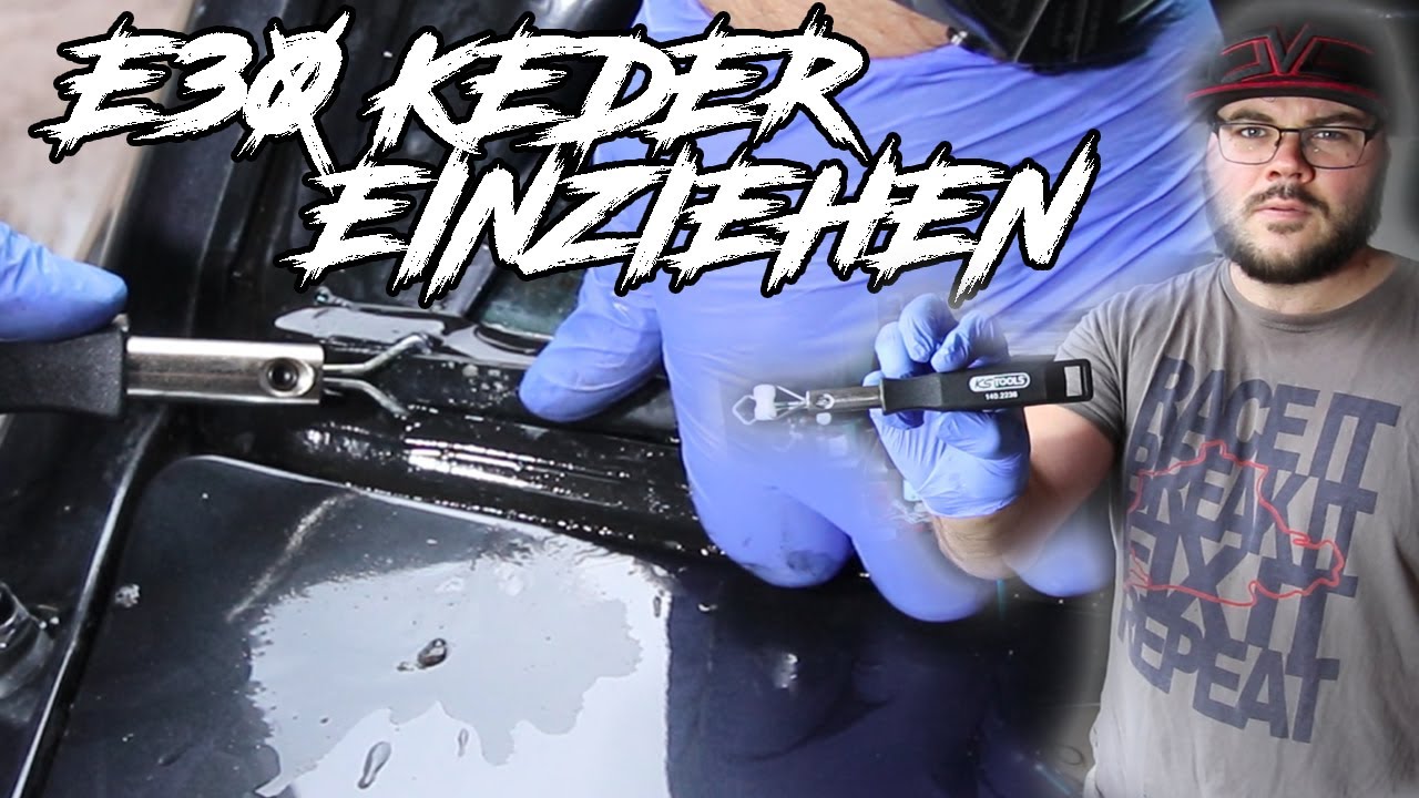 BMW E30 Scheibenkeder einziehen - Anleitung