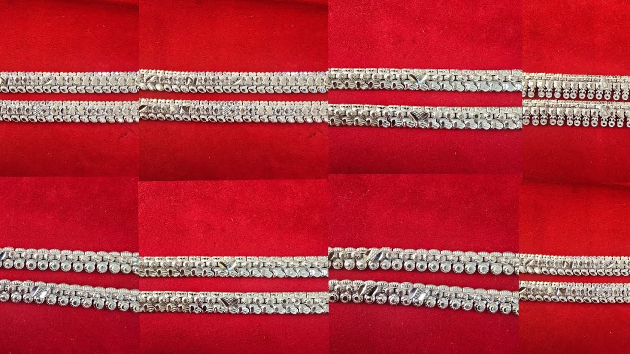 Desi silver payal designs | weight and price✨️ 