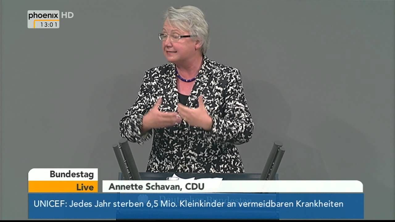 Bundestag - Abschiedsrede von Annette Schavan am 25.06.2014