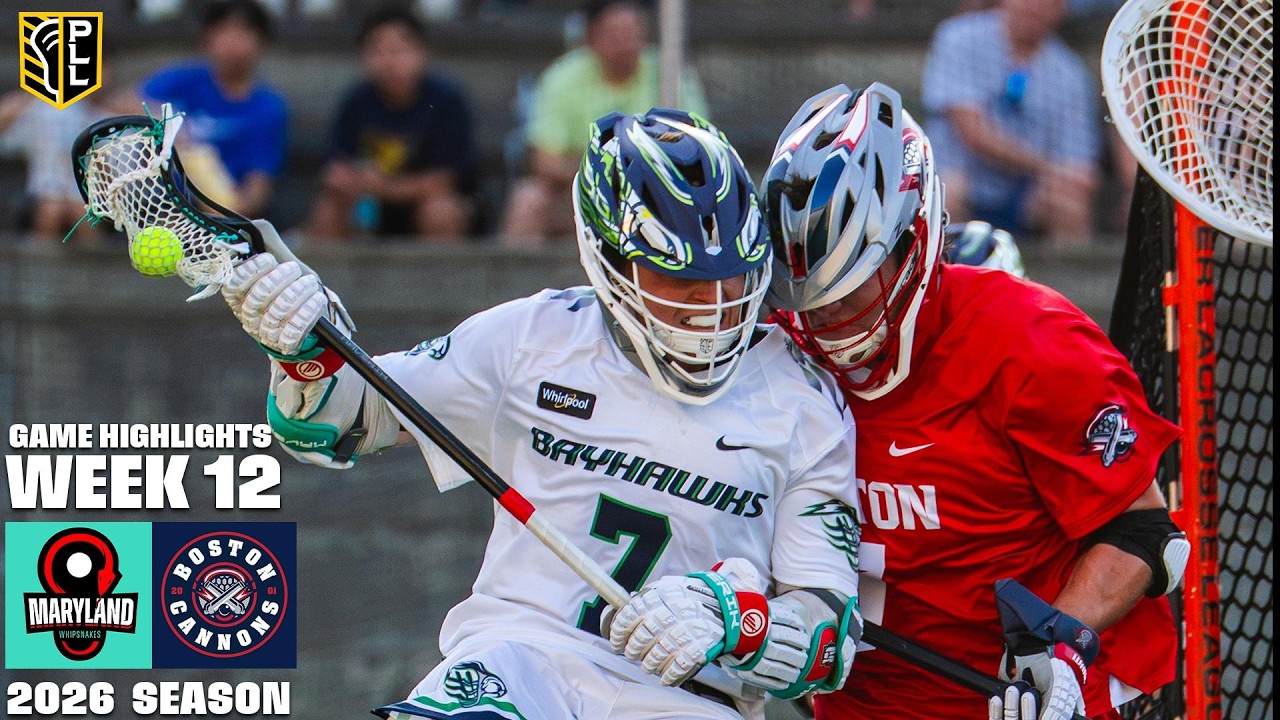 Maryland Whipsnakes против Boston Cannons: лучшие моменты 12-й недели | Сезон 2026