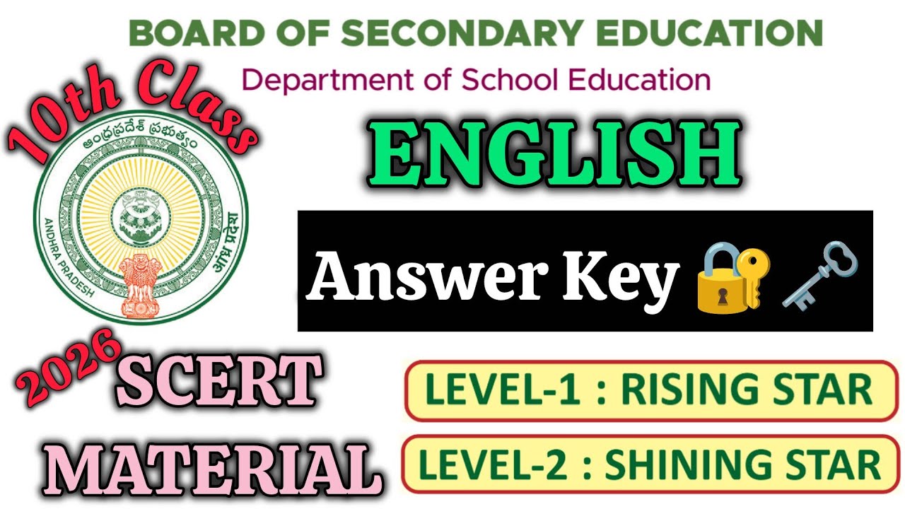 🔥10th SSC ENGLISH Answers- "Chapterwise" Important Questions Key🔐 -SSC PUBLIC EXAM 2026 | 💯10th SSC🔐