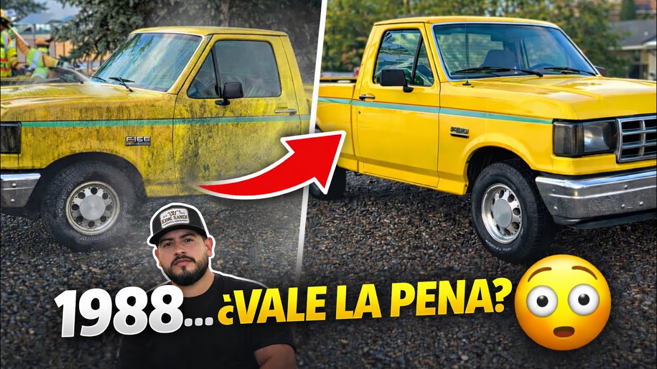 Esta es mi 1988 Ford F-150 Abandonada | Tenian Años Sin Lavarla ¡Increíble El Cambio!