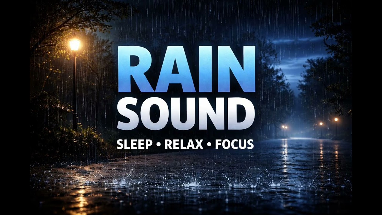 Rain and thunder sound for deep sleep | Let's relax together 