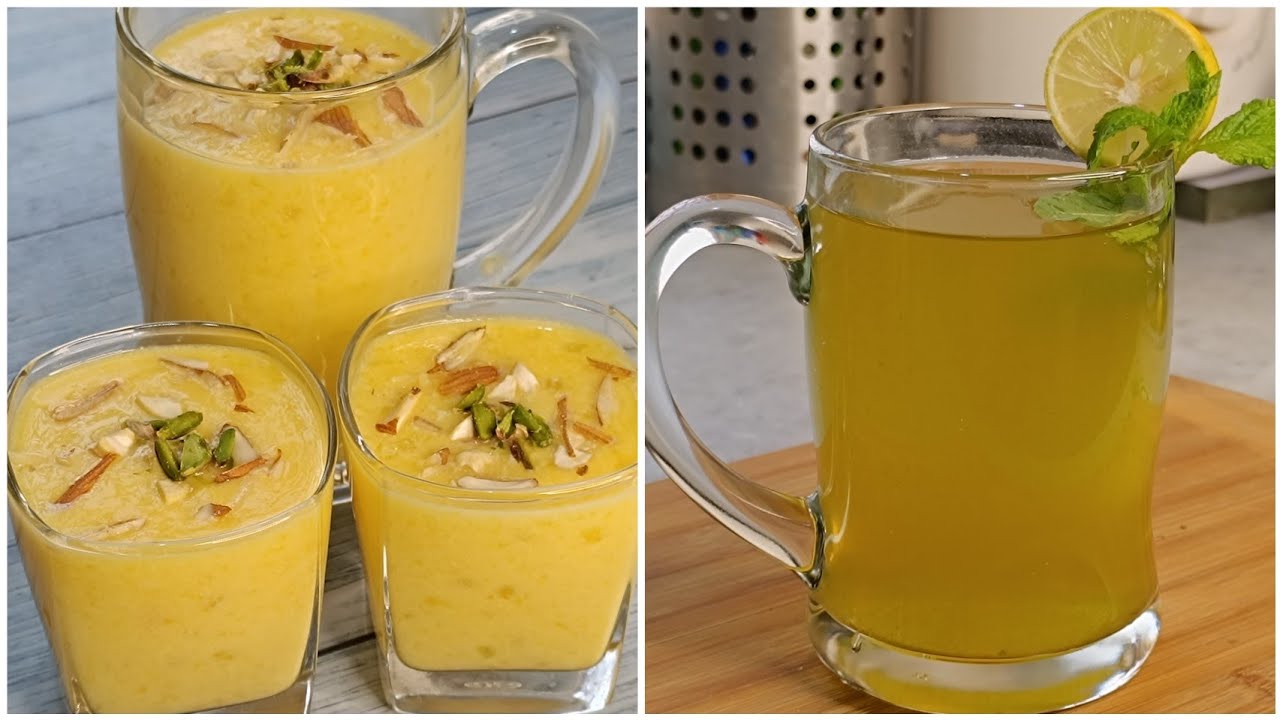 Summer Drinks - Muskmelon Drink And Mint Lemon Drink | Dush N Plate |