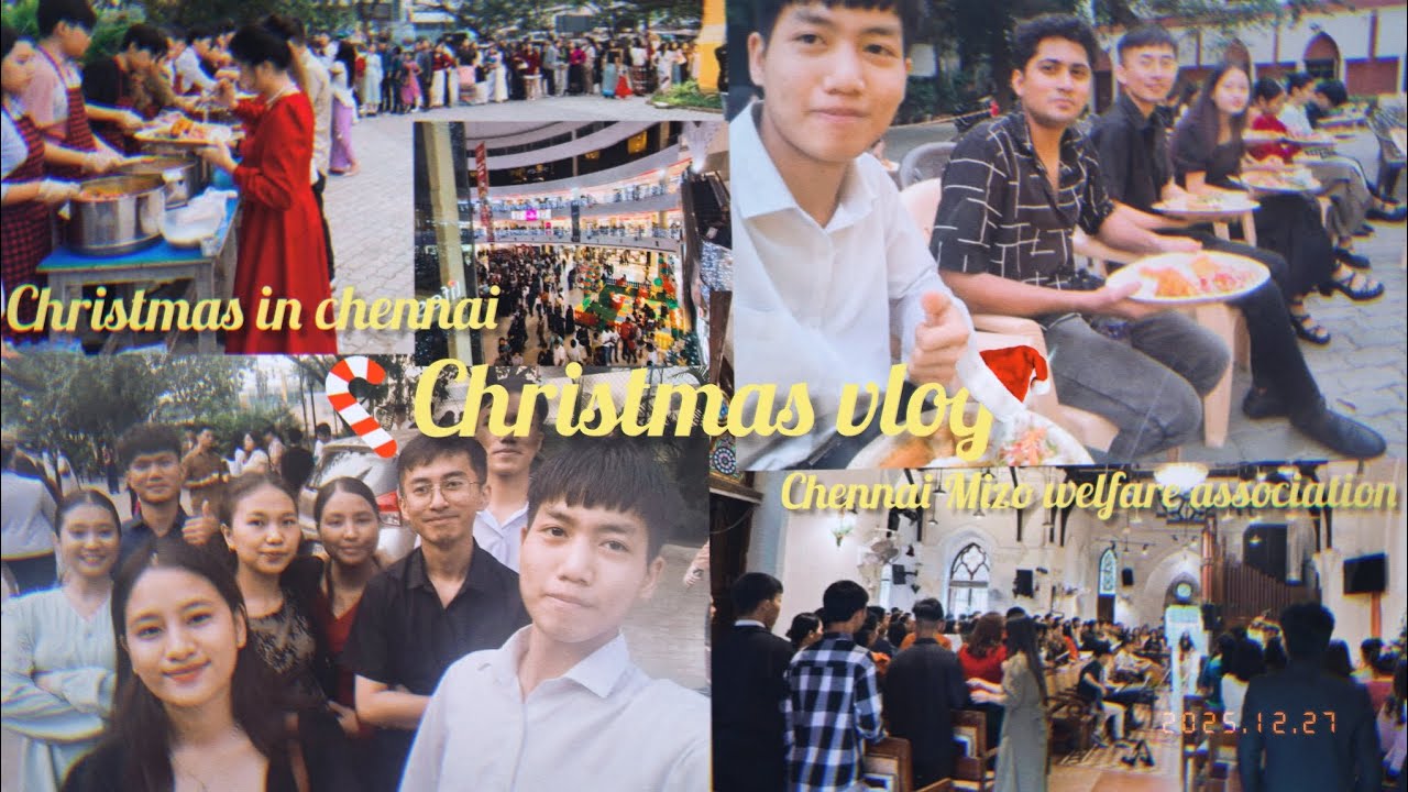 Christmas vlog in English | Chennai Mizo welfare | Christmas celebration