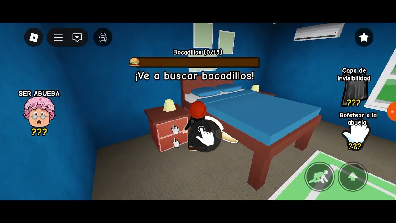 Jugando en Roblox a no despiertes ala abuela