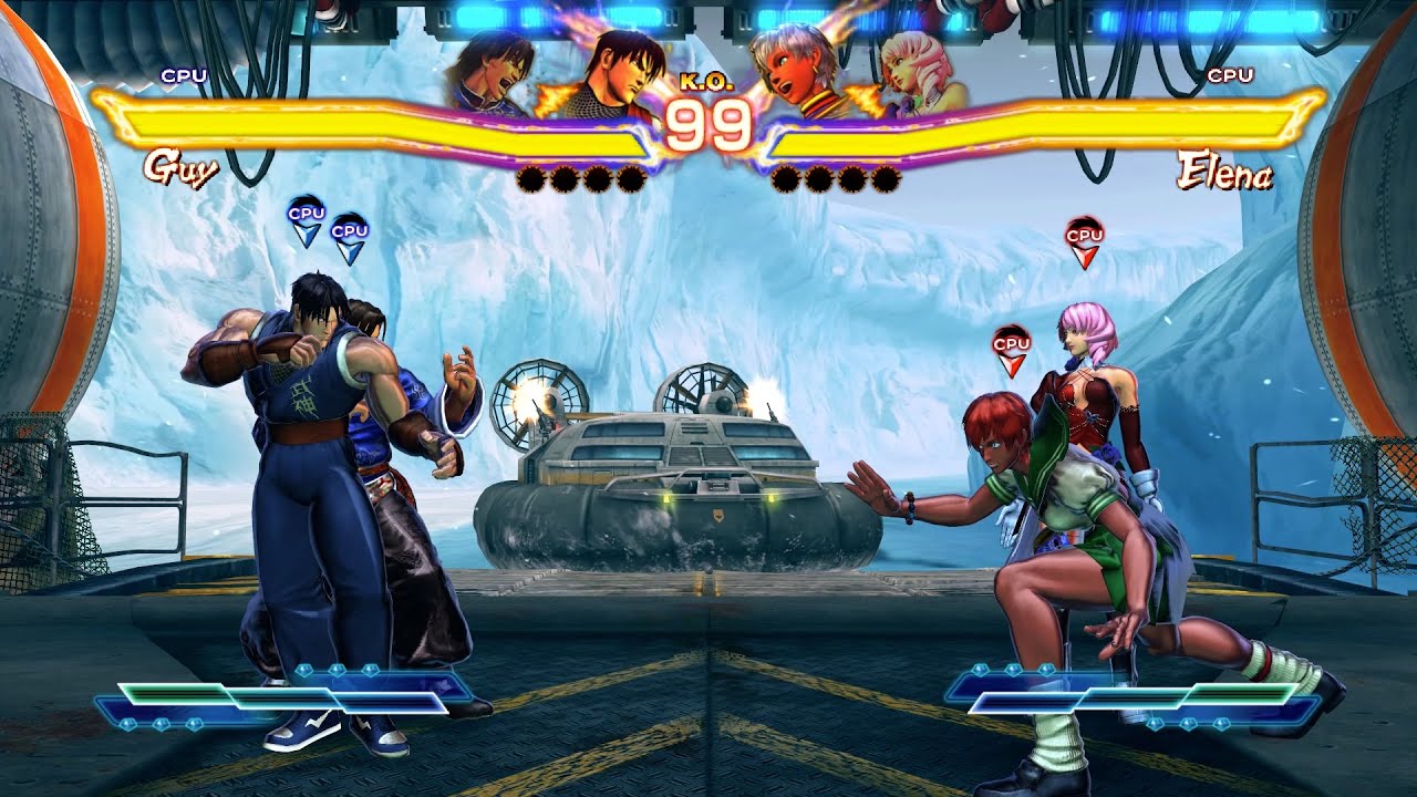 Guy & Lei vs Elena & Alisa! SFxT Phenomenal CPU Fight!