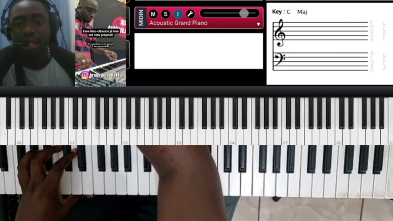 Grande é o Senhor - Tutorial de teclado