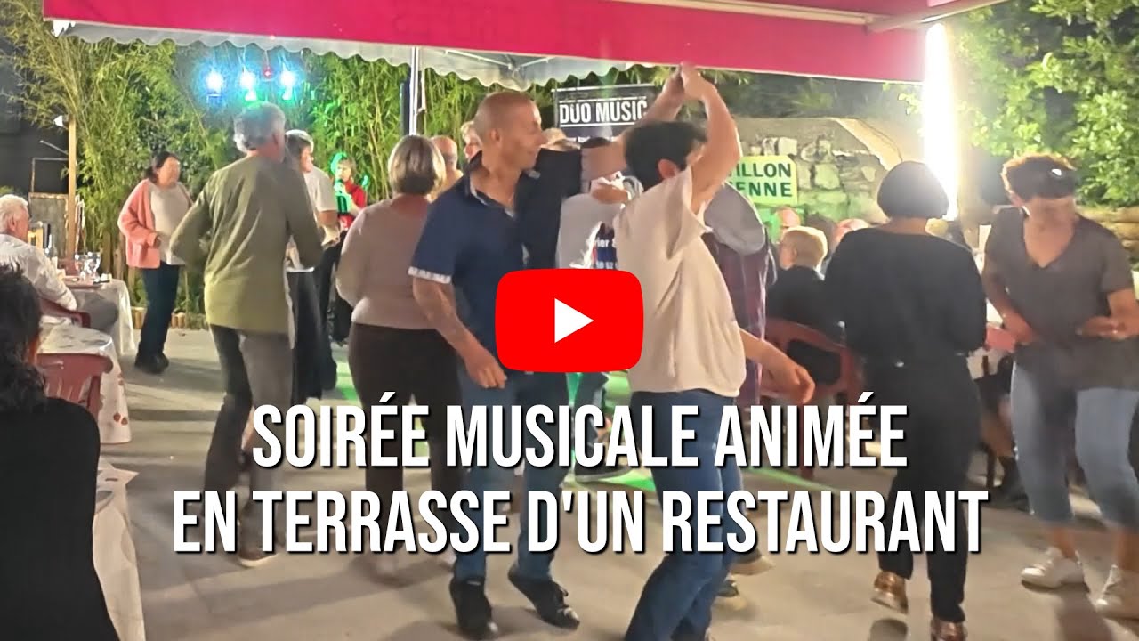 Animation d'un restaurant en terrasse