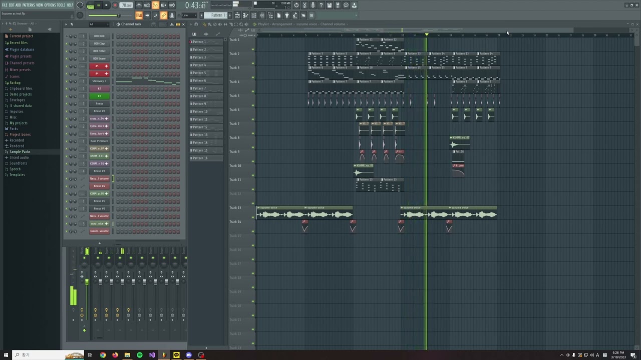 Making Suzume OST as Instrumental