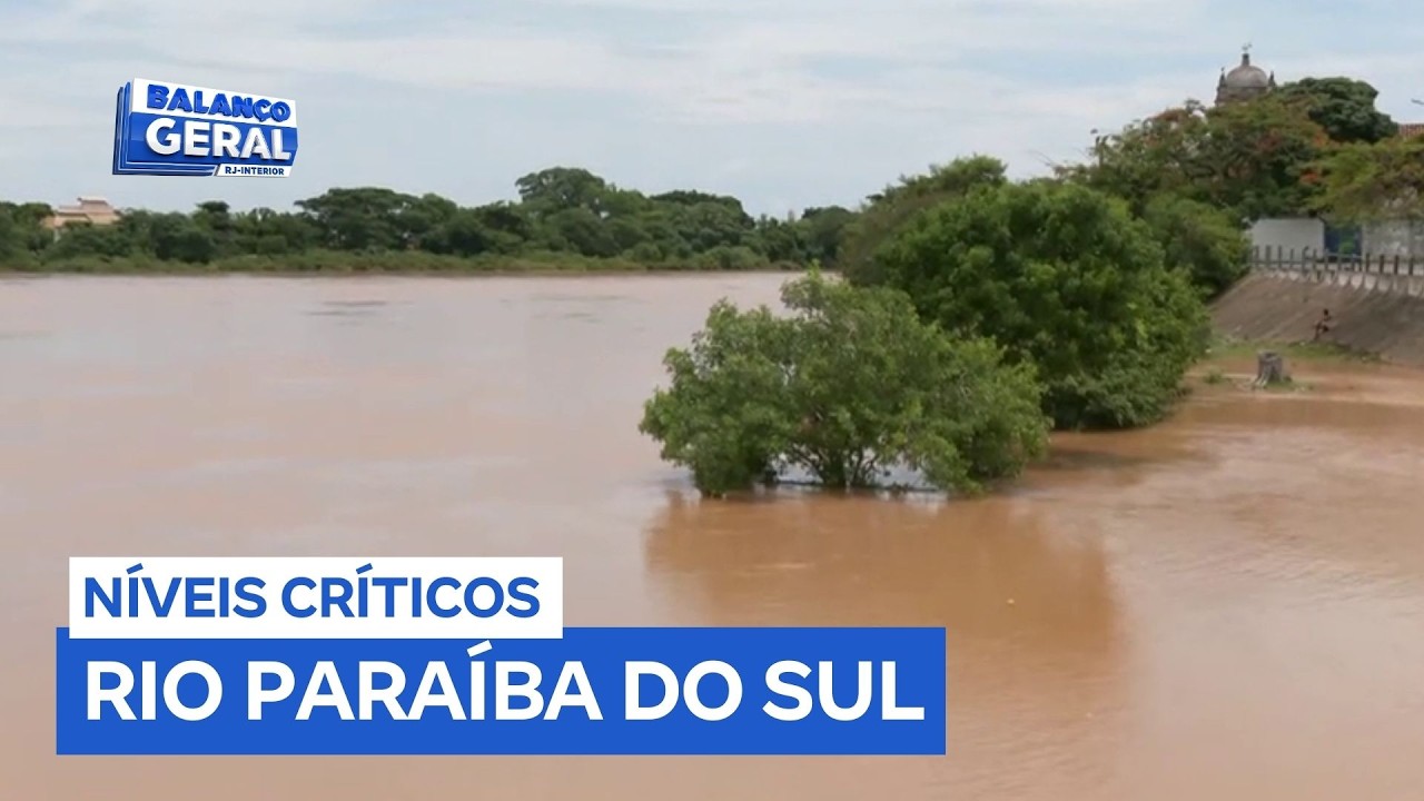 Rio Paraíba do Sul recebe água do Rio Muriaé e atinge cota de atenção