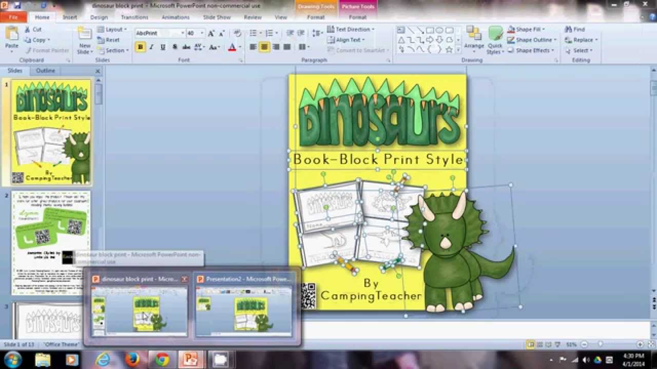 How to make a square cover for Teachers Pay Teachers