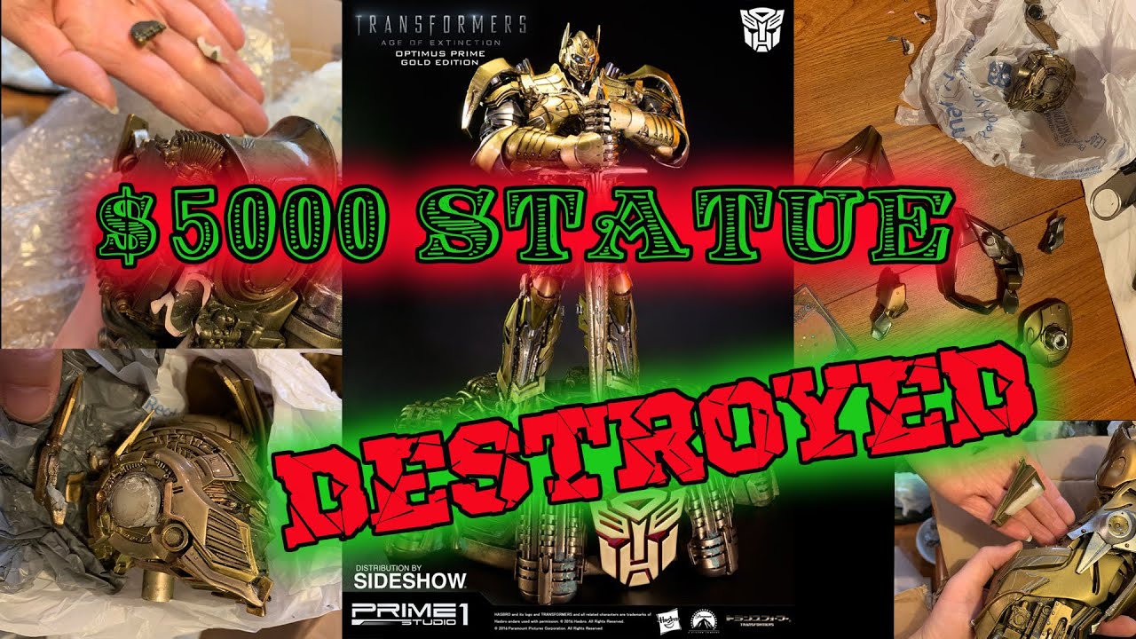 $5000 Optimus Prime STATUE DESTROYED!