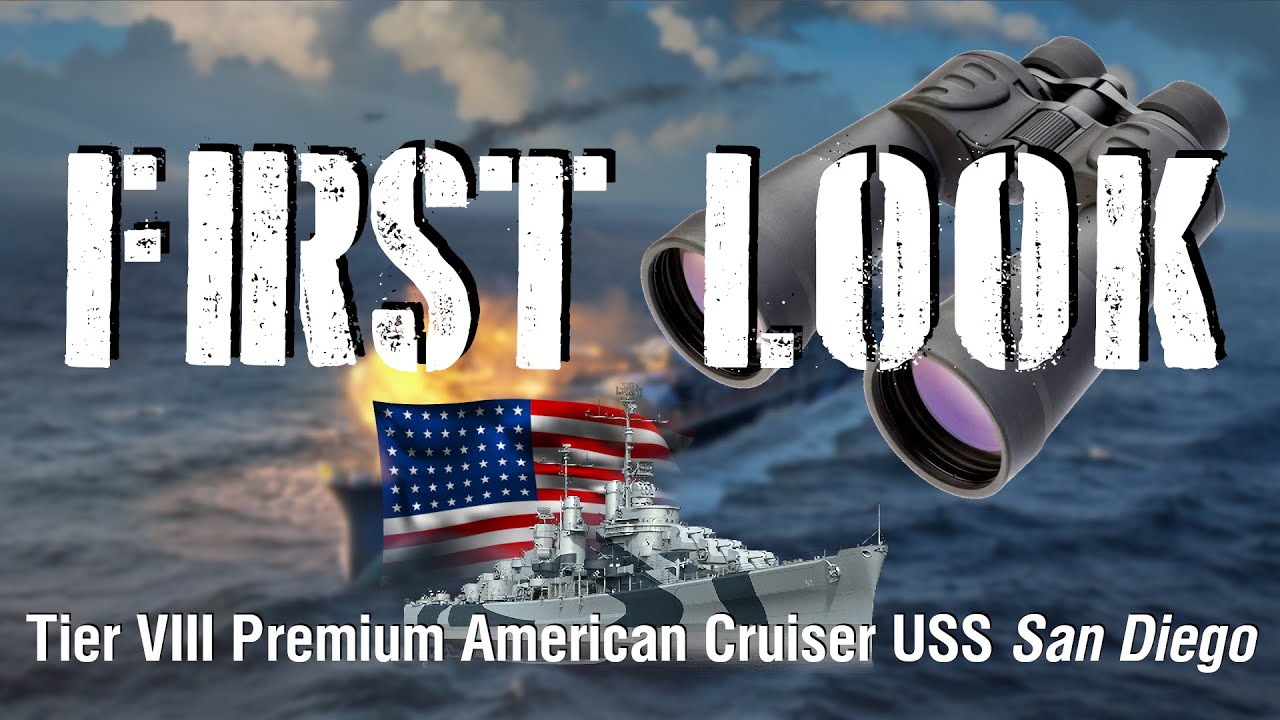 World of Warships - First Look: Tier VIII Premium American Cruiser USS San Diego