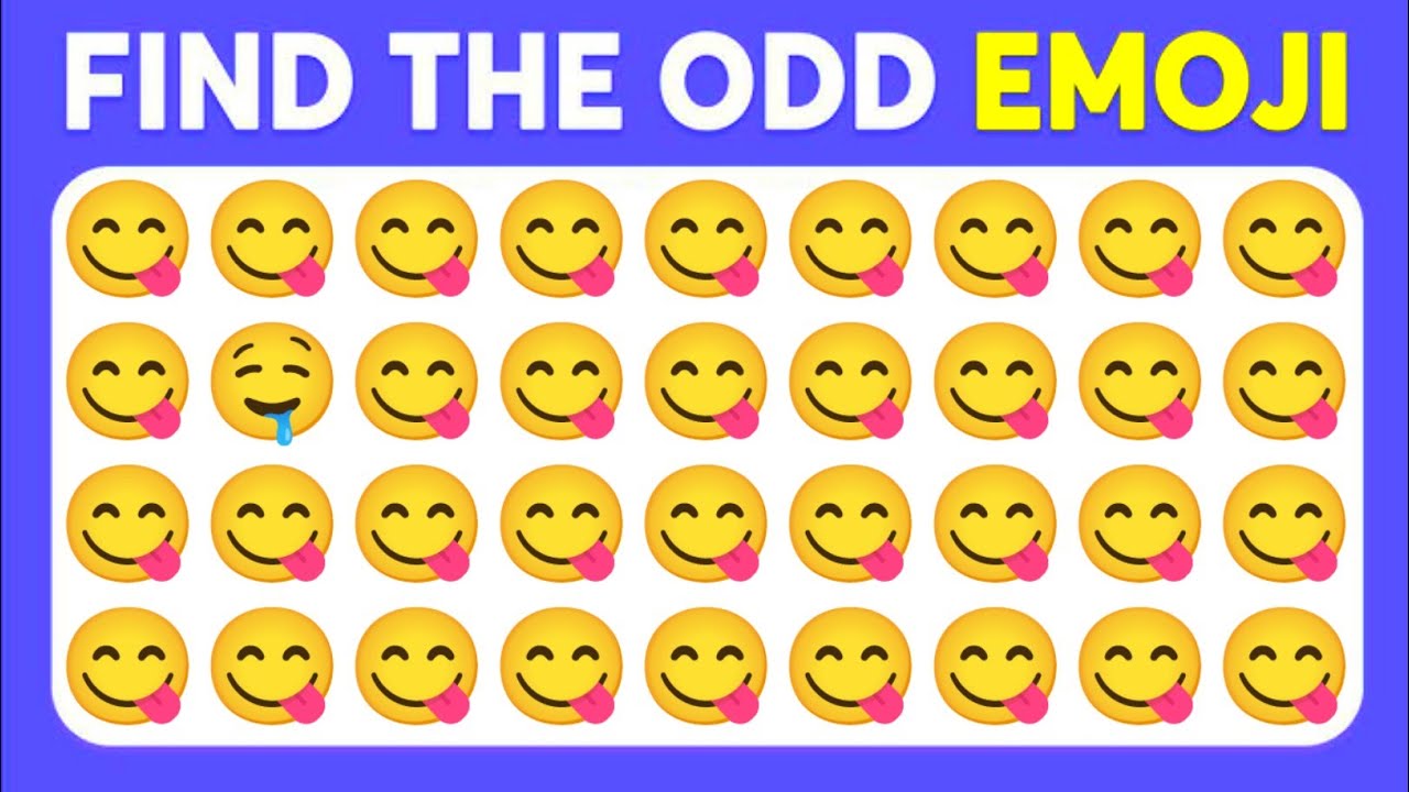 FIND THE ODD EMOJI OUT|| CAN YOU FIND THE ONE DIFFERENT EMOJI! #emojichallenge #emojigame 