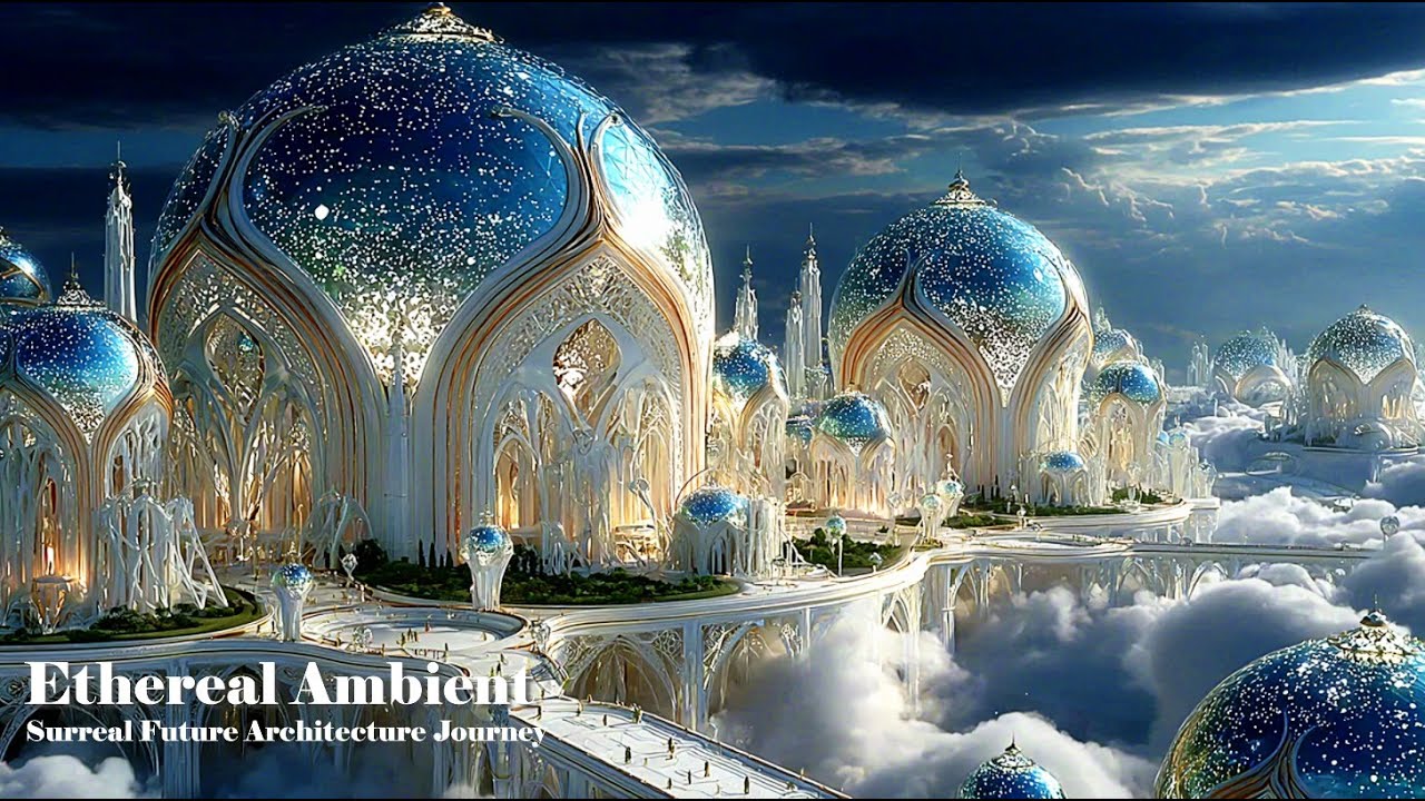 Ethereal Ambient Soundscapes in 4K | Surreal Future Architecture Journey
