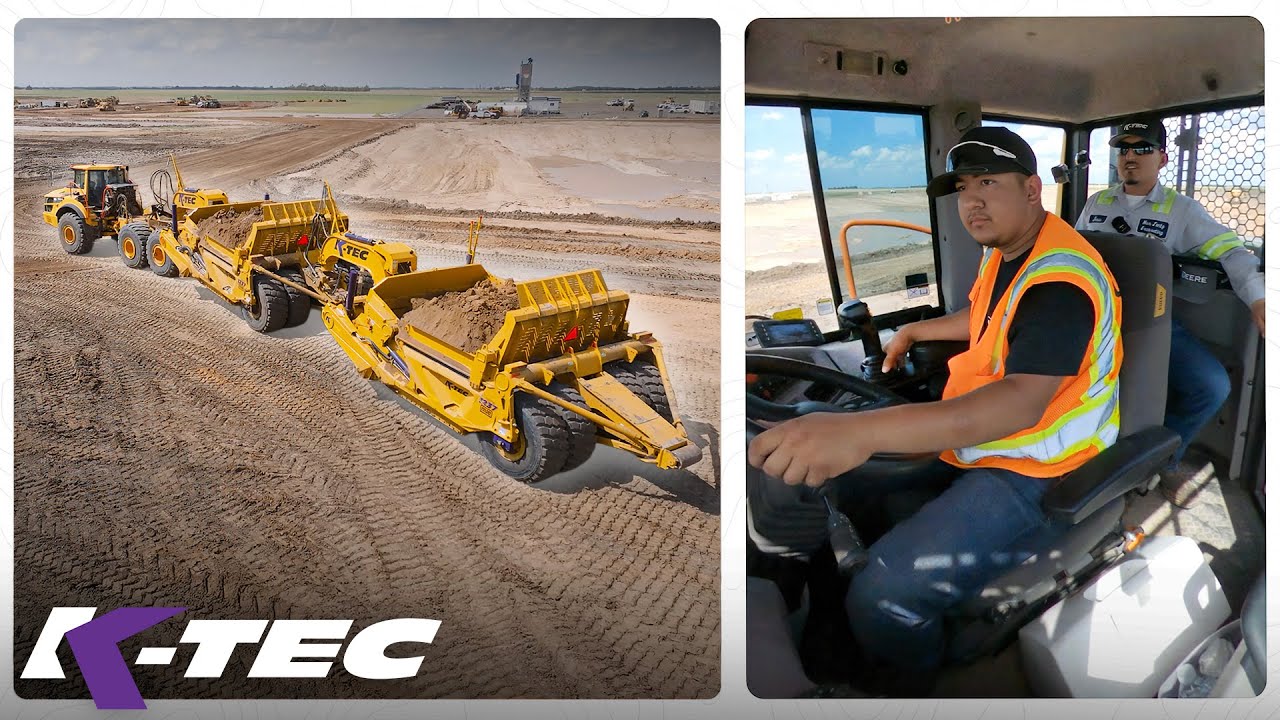 Обучение операторов скреперов K-Tec ADT – на испанском языке.