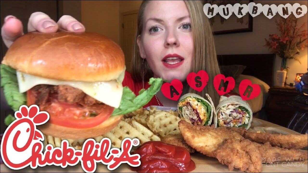 CHICK-FIL-A ~ ASMR Mukbang Relaxing Eating Sounds
