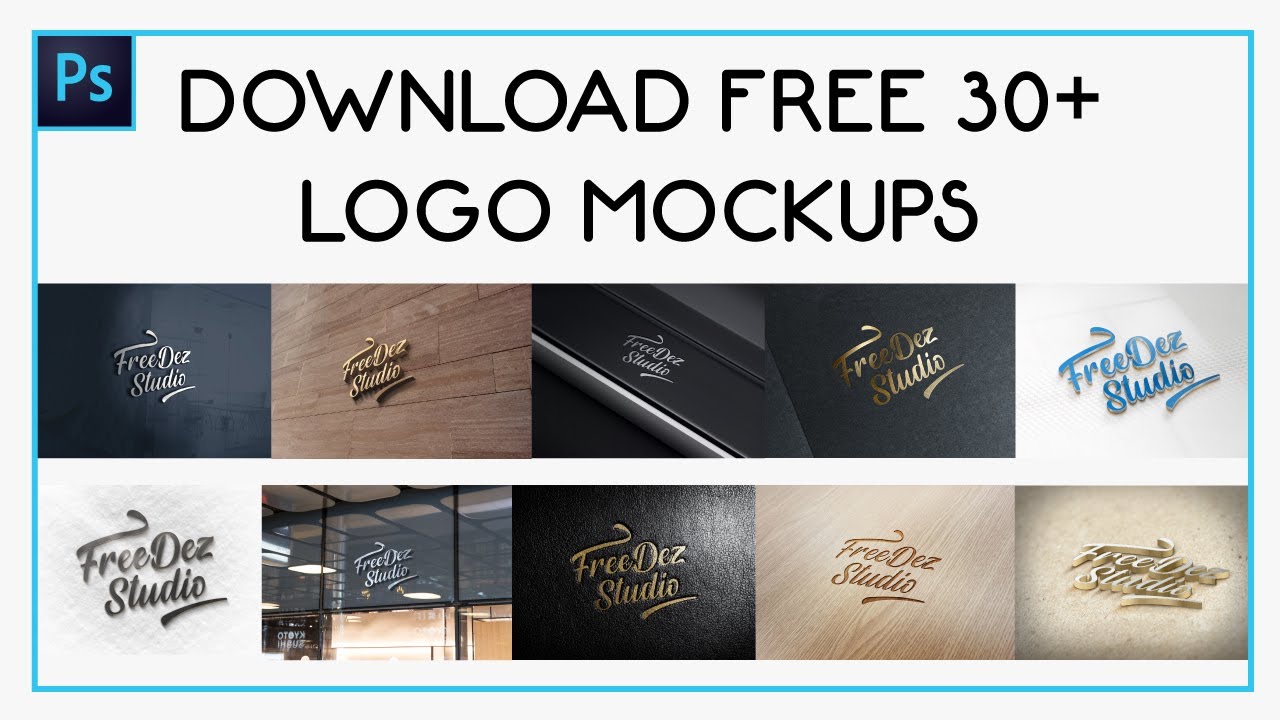 Download FREE Logo Mockups PSD 30+ and Text Effects | FreeDez Studio
