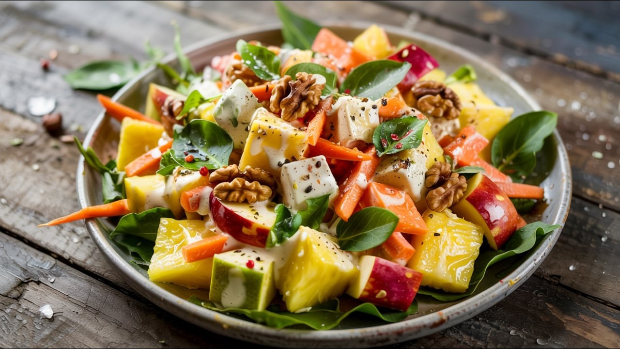 Dos ensaladas dulces de piña estilo casero, refrescantes, económicas y muy fáciles 🍓