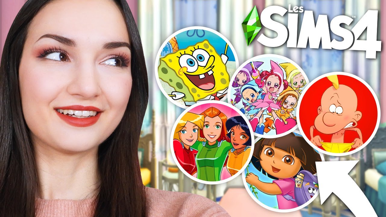 1 pièce = 1 dessin animé (années 2000) 😍 | Challenge Sims 4