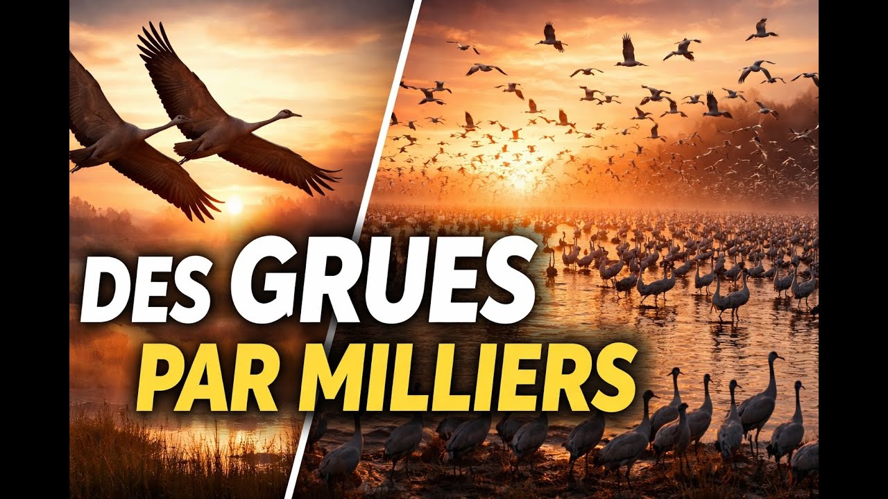 Le ciel se remplit de milliers de grues. INCROYABLE !