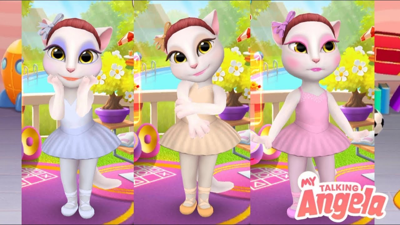 😘My Talking Angela🥰Prima Ballerina Outfit😍|Chamor Games