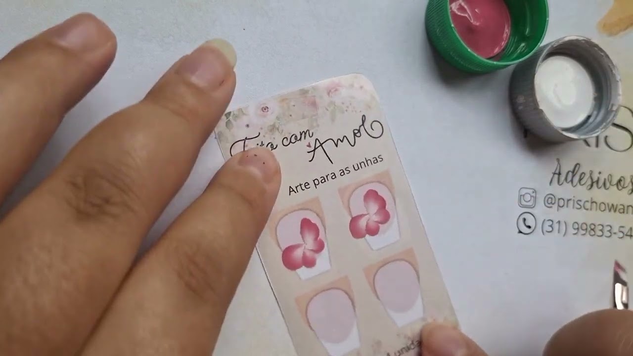 Adesivos de Unhas - Modelinho 22 (Borboleta Matizada)