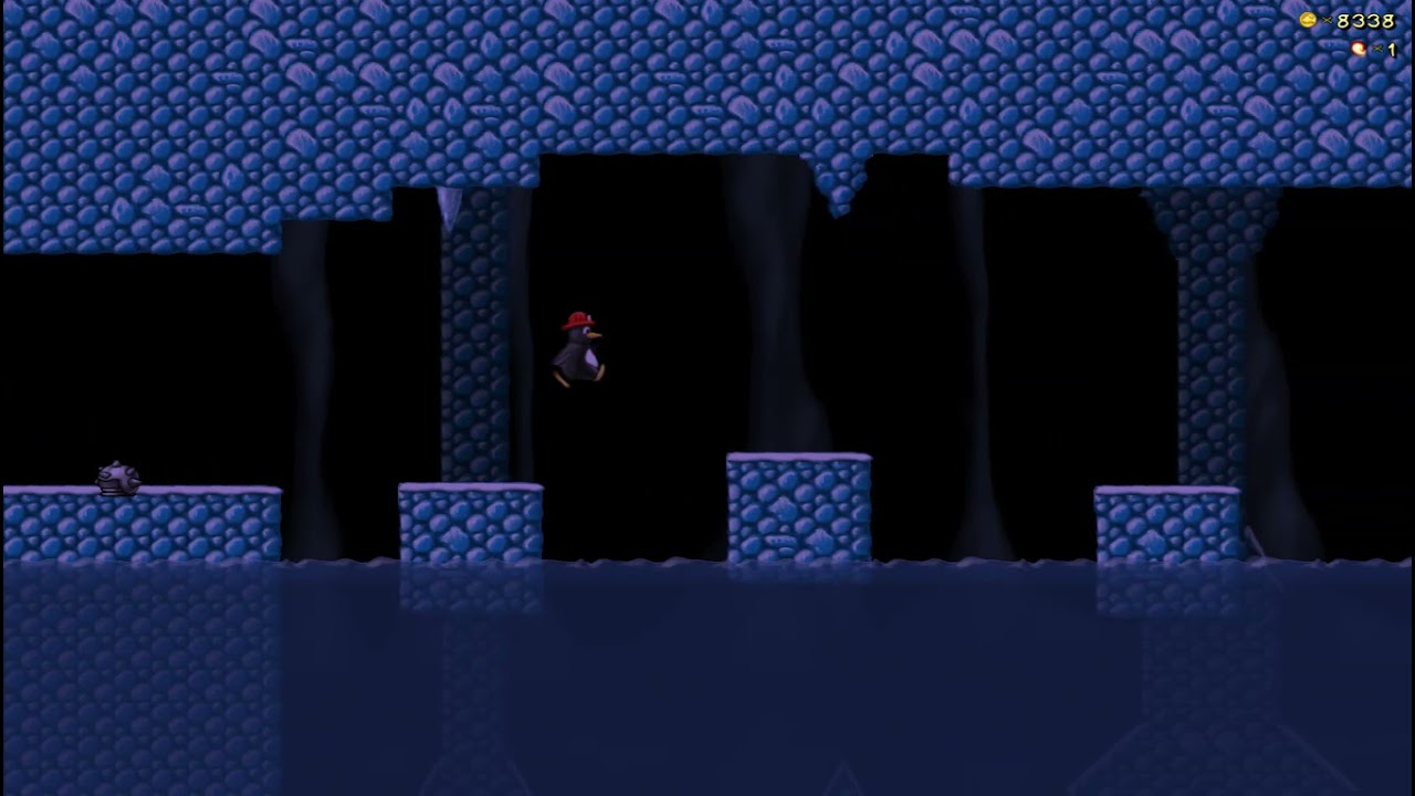 SuperTux,My world #6(ice caves)