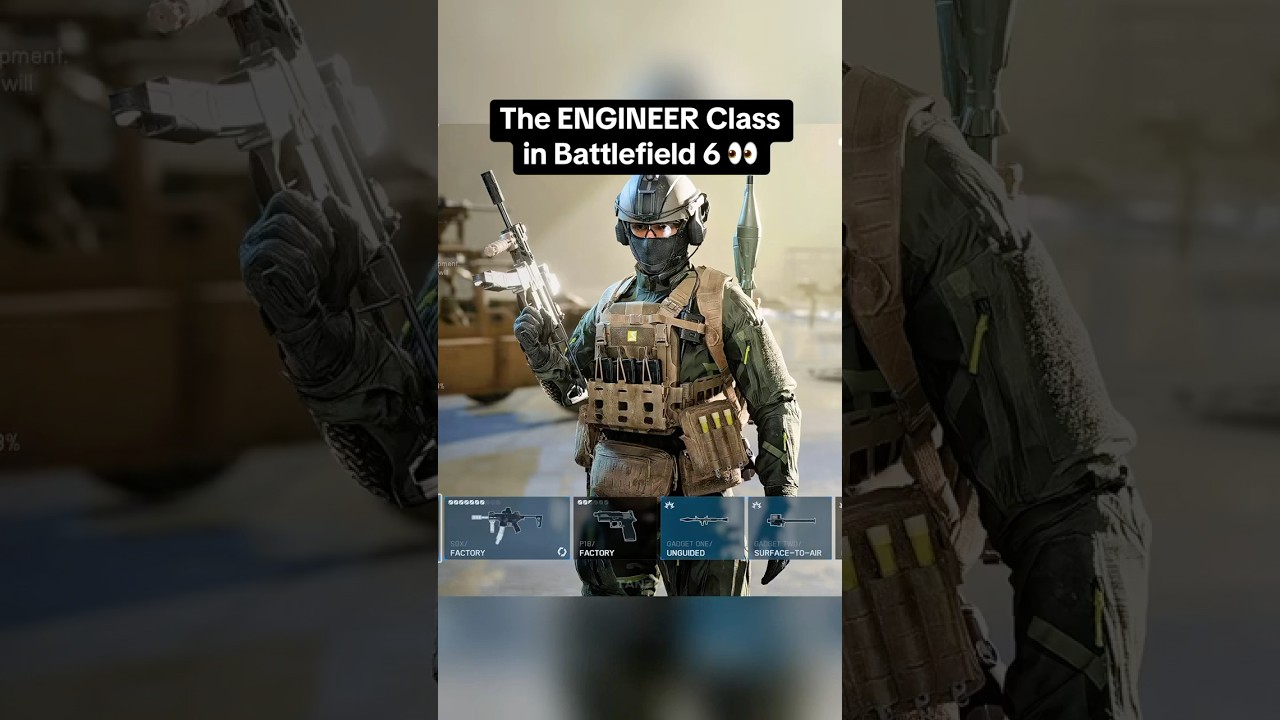 The ENGINEER Class in Battlefield 6! 👀 #battlefield6 #battlefield #bf6 #gaming #shorts
