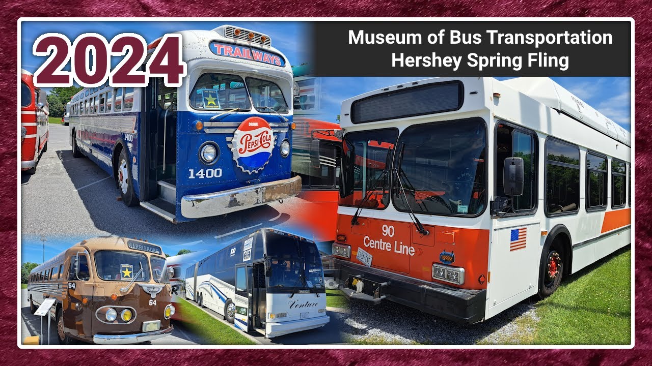 Vintage and Classic Bus Action at the Hershey MoBT Spring Fling 2024