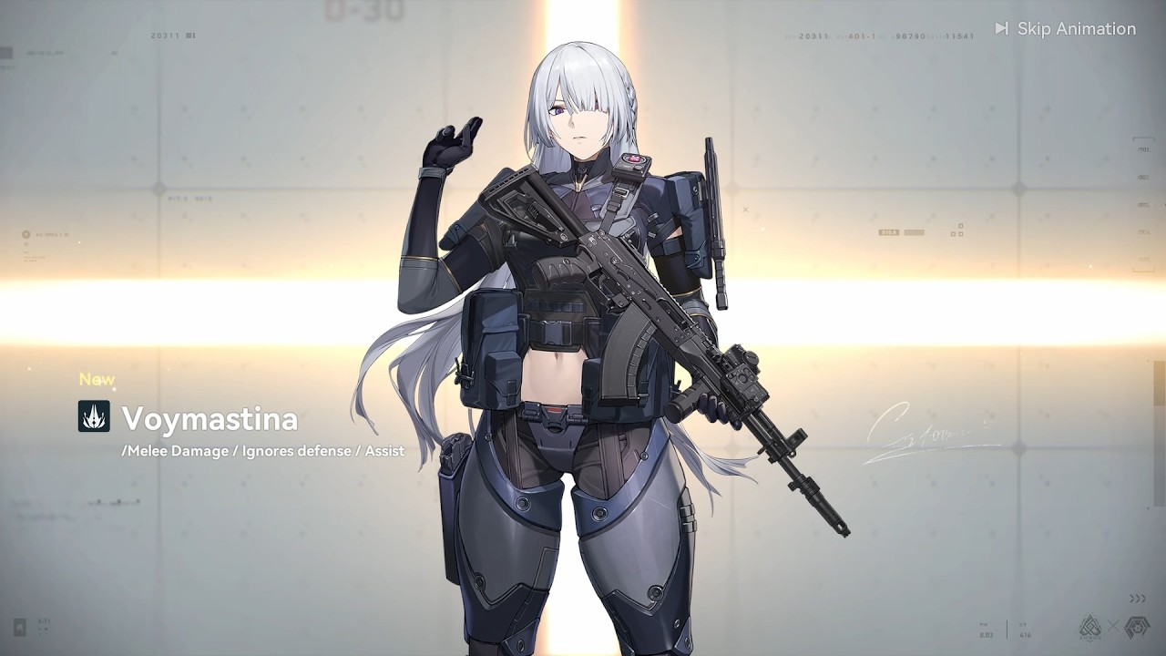 Girls Frontline 2: Exillium - Pulling for Voymastina + animations and dorm