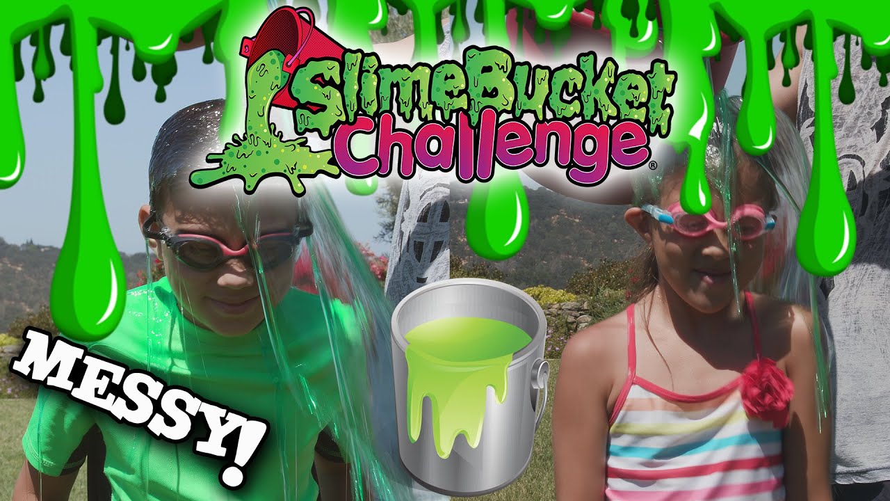 SLIME BUCKET CHALLENGE!!! Kids Get Slimed for Charity!