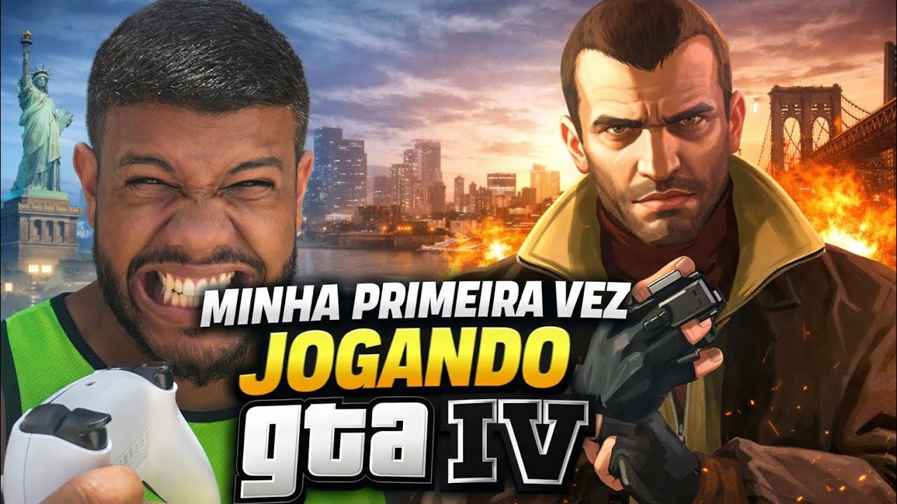 MINHA PRIMEIRA VEZ NO GTA IV - ESTREANDO MEU PC 😨 RUMO AOS 1500 INSCRITOS 🚨