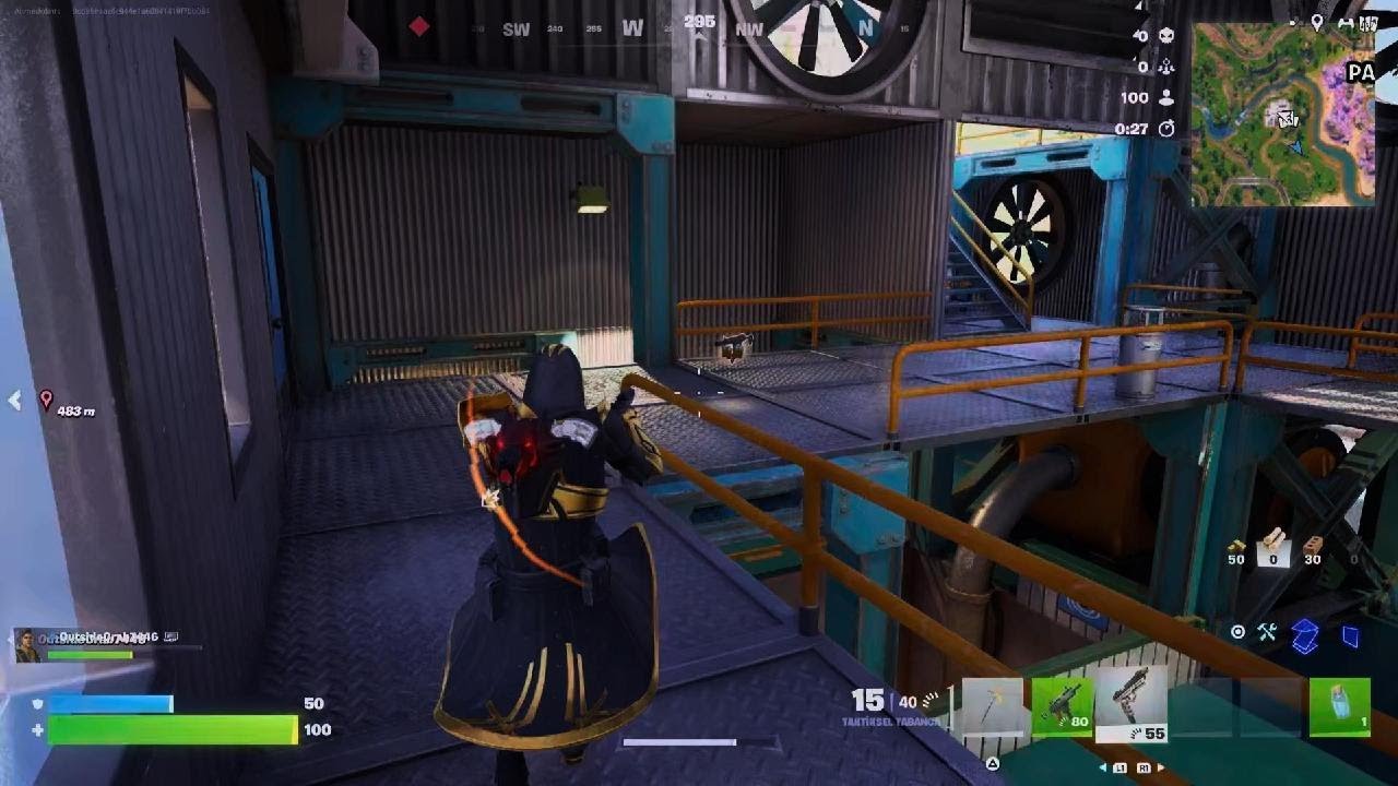 Arkadaşımla Fortnitetta BATTLE ROYALE oynadım 18. oldum.