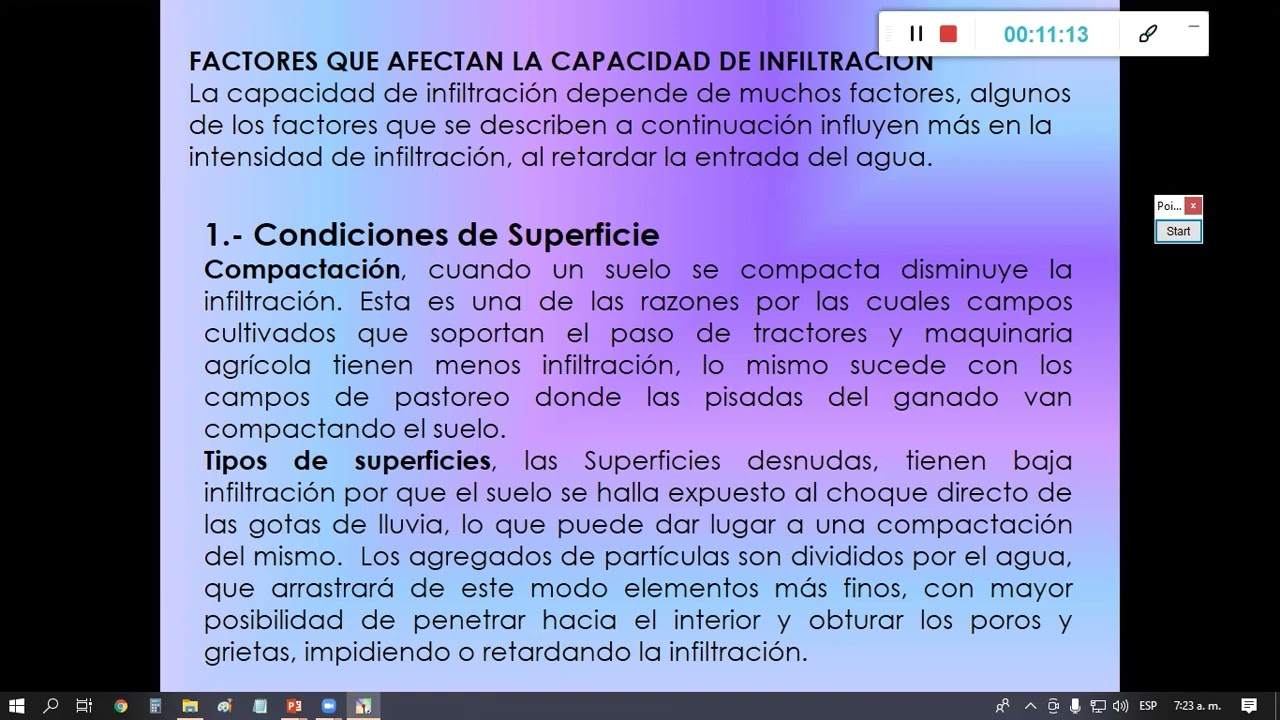 HIDROLOGIA (INFILTRACION)