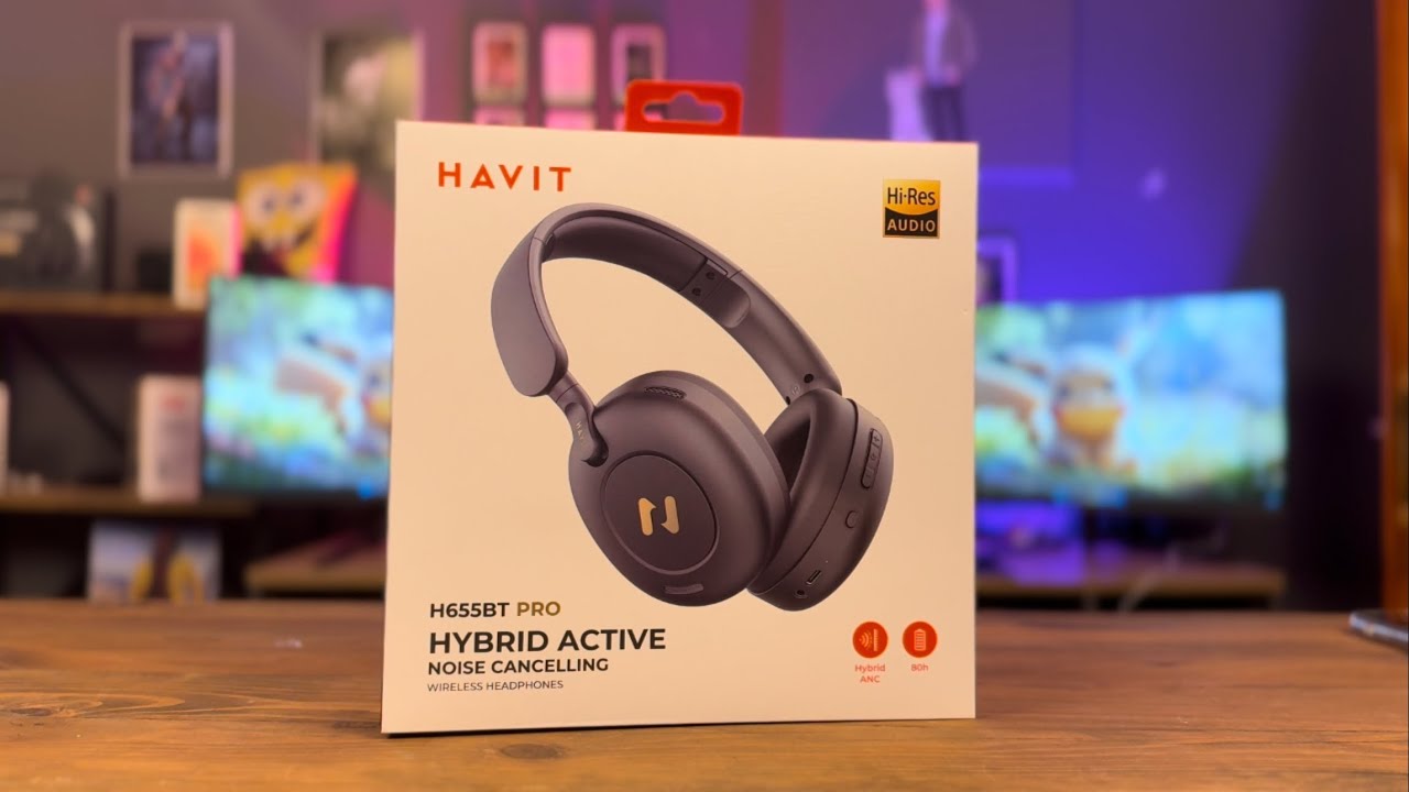 AKTİF GÜRÜLTÜ ENGELLEME MODLU KULAK ÜSTÜ KULAKLIK Havit H655BT Pro