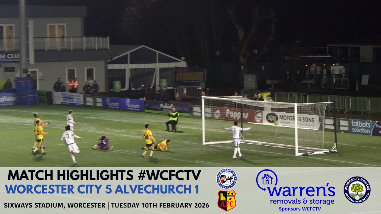 Worcester City 5 Alvechurch 1 | Worcestershire Senior Cup Semi-Final