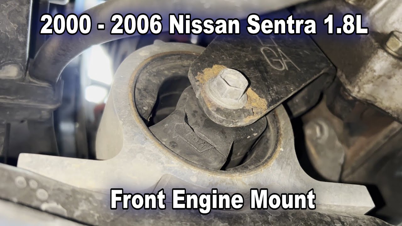 Замена передней опоры двигателя (Long Way) на Nissan Sentra 1.8L 2001-2006 годов выпуска.