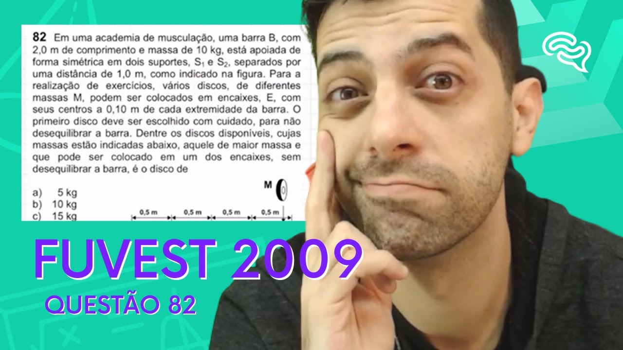 FUVEST 2009 - Q82 - Em uma academia de musculação, uma barra B