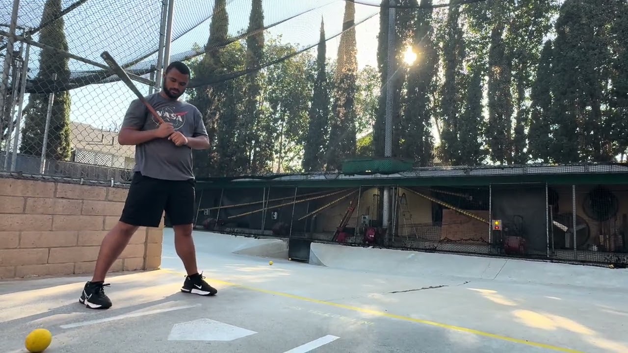 Another set of hits again at the batting cages
